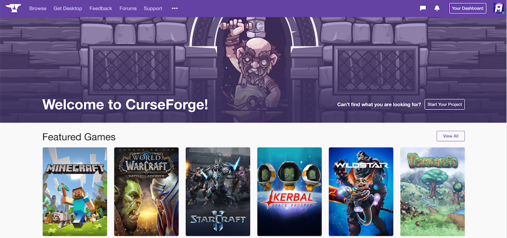 Getting Started: CurseForge support