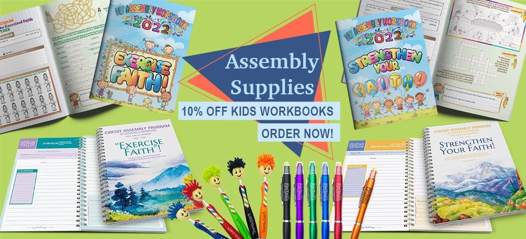 2021/2022 Assembly Workbooks for JW Kids