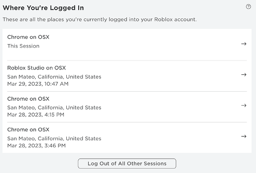 Keep Track of Where You're Logged In on Roblox with the New Session  Management Tool, by Bloxy News