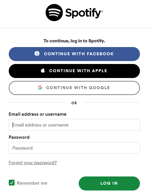 Changing Spotify Login From Facebook to Email, by Clyde D'Souza