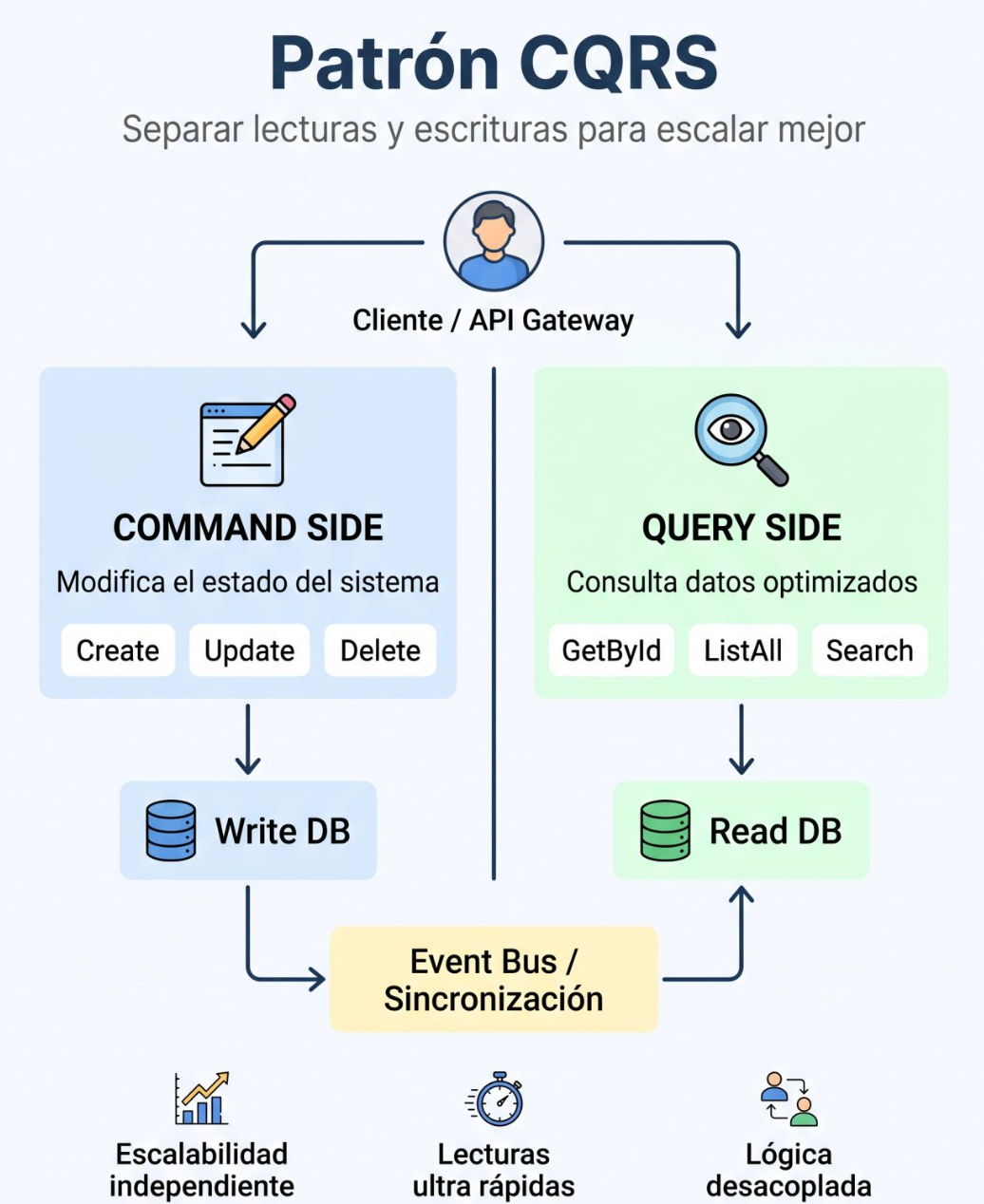 🚀 ¿Tu API hace todo… y ya no escala? Puede que necesites CQRS