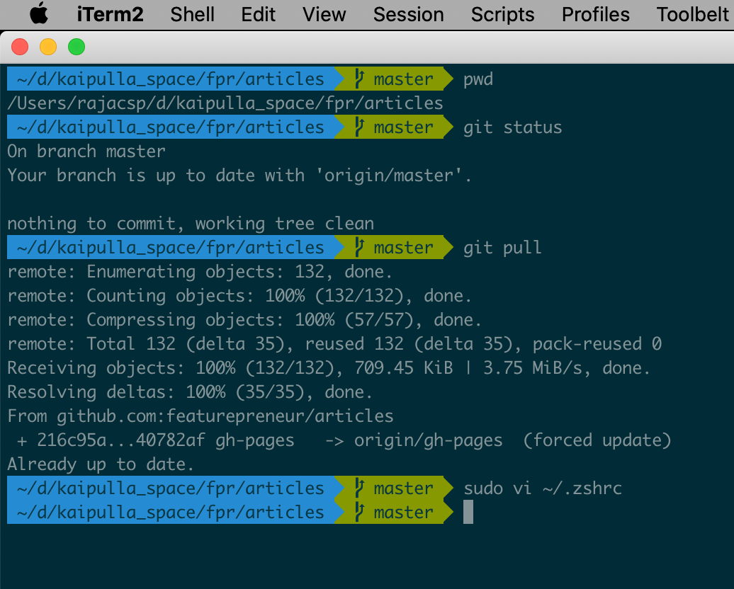 How to apply Agnoster theme in Mac Zshrc? by Tact Labs featurepreneur Medium