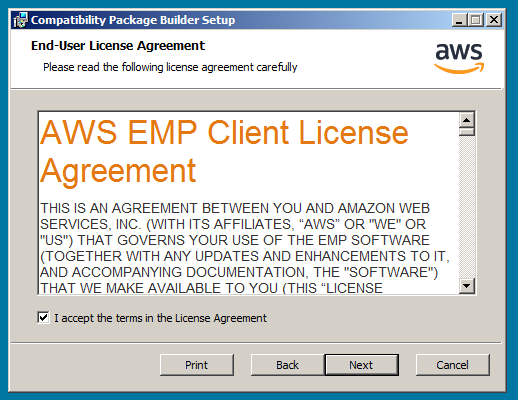 Run cmd.exe as a child process to the EMP compatibility package engine -  AWS End-of-Support Migration Program (EMP) for Windows Server