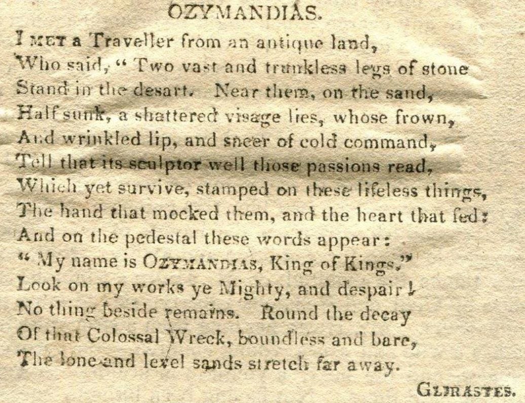 Finding Ozymandias. The Ancient Greek, Egyptian and Persian… by PC