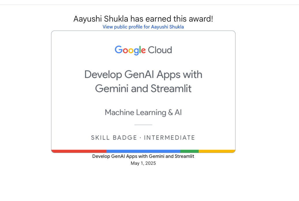 Leveling Up My GenAI Skills: Developing Apps with Gemini and Streamlit ...