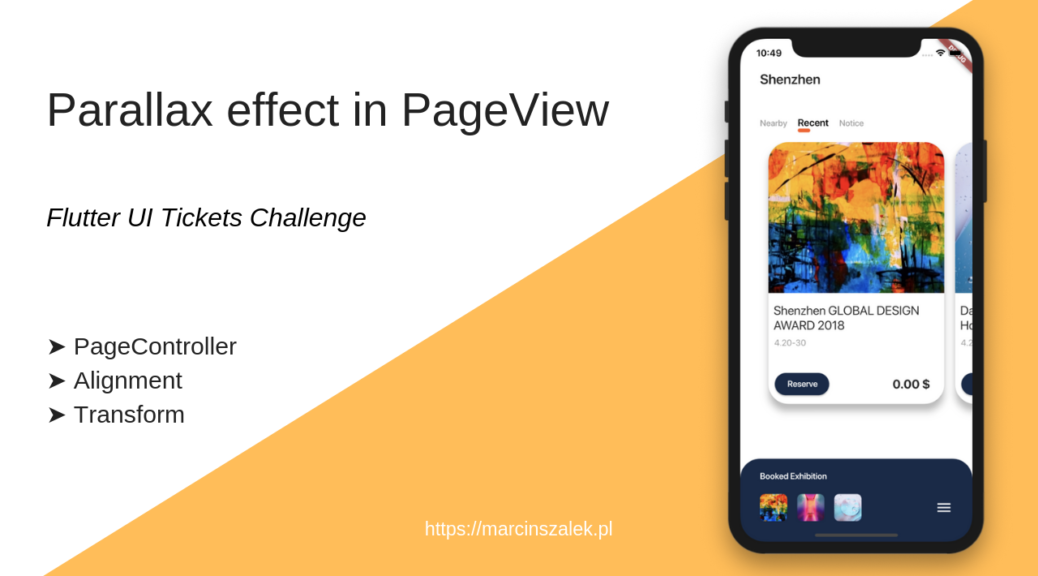 Parallax effect in PageView using Flutter | by Marcin Szałek | Flutter ...