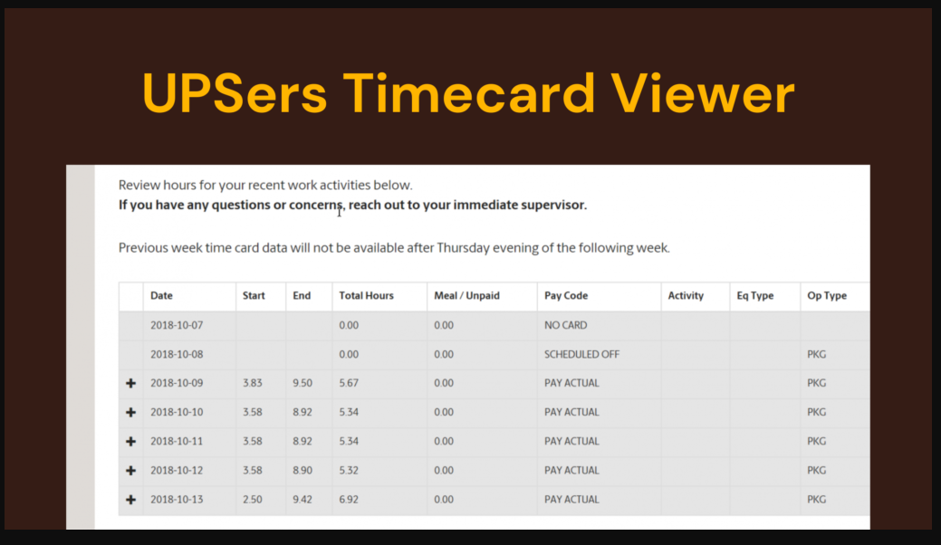 UPSers Timecard Viewer Login. Are you trying to figure out how many