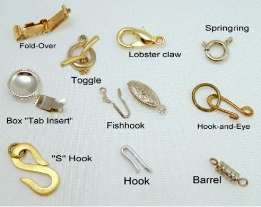 Know the Different Types of Necklace and Bracelet Clasps