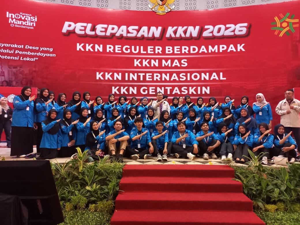 Delegasi UMS Siap Mengabdi, Ikuti Pelepasan KKN-MAs Berdampak Nasional 2026