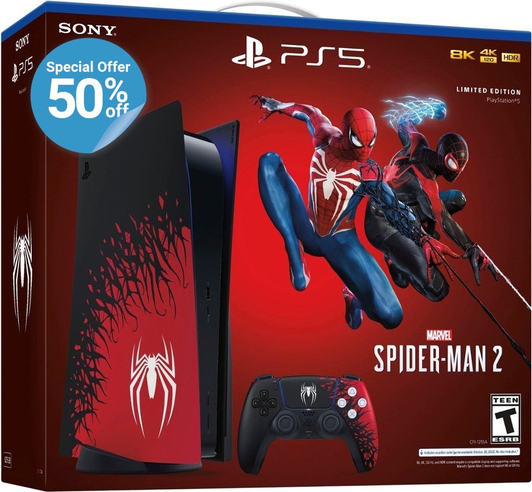 Last chance for 50 off Marvel’s SpiderMan 2 Limited Edition PS5 Console Bundle — PlayStation 5