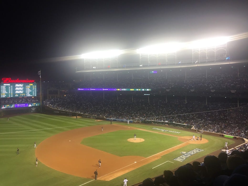 2016 World Series. Game 3 at Wrigley Field.