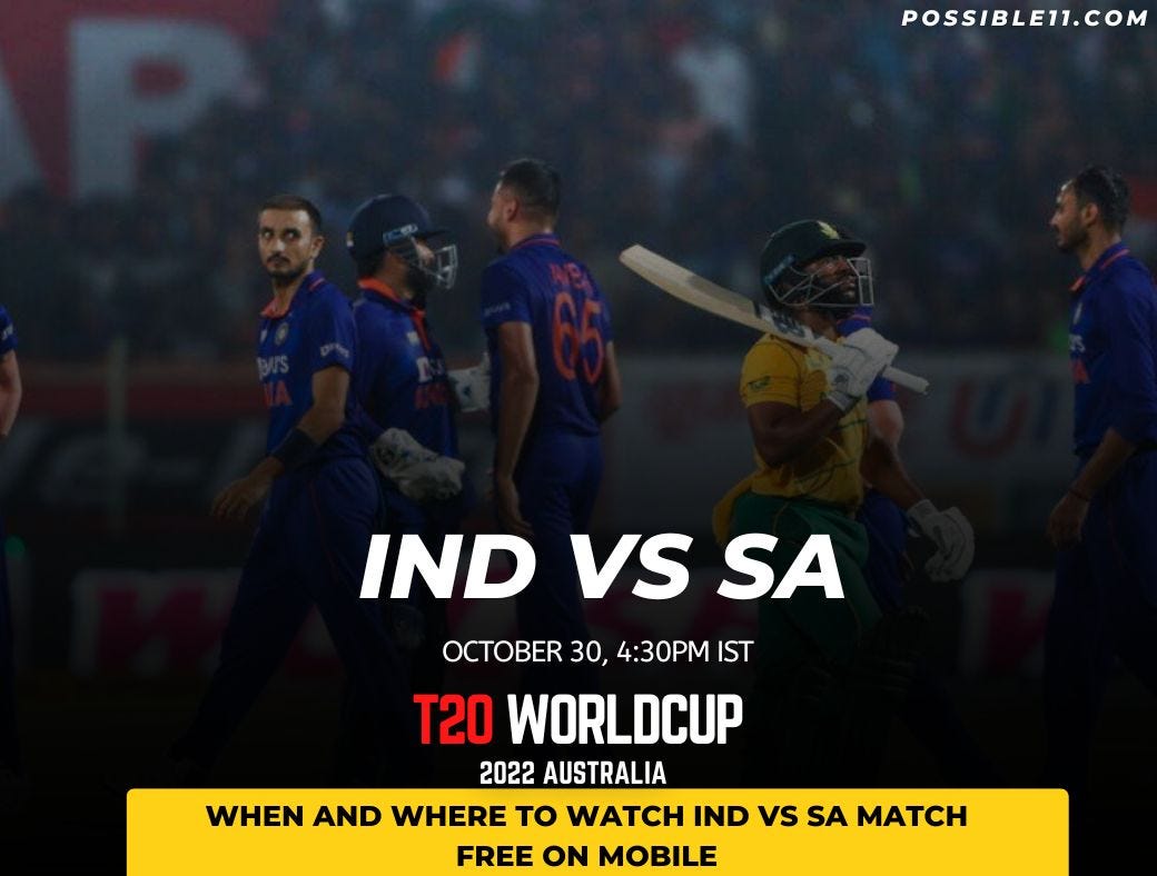 How to Watch India vs South Africa match Free in India on mobile? - mikta kharbanda