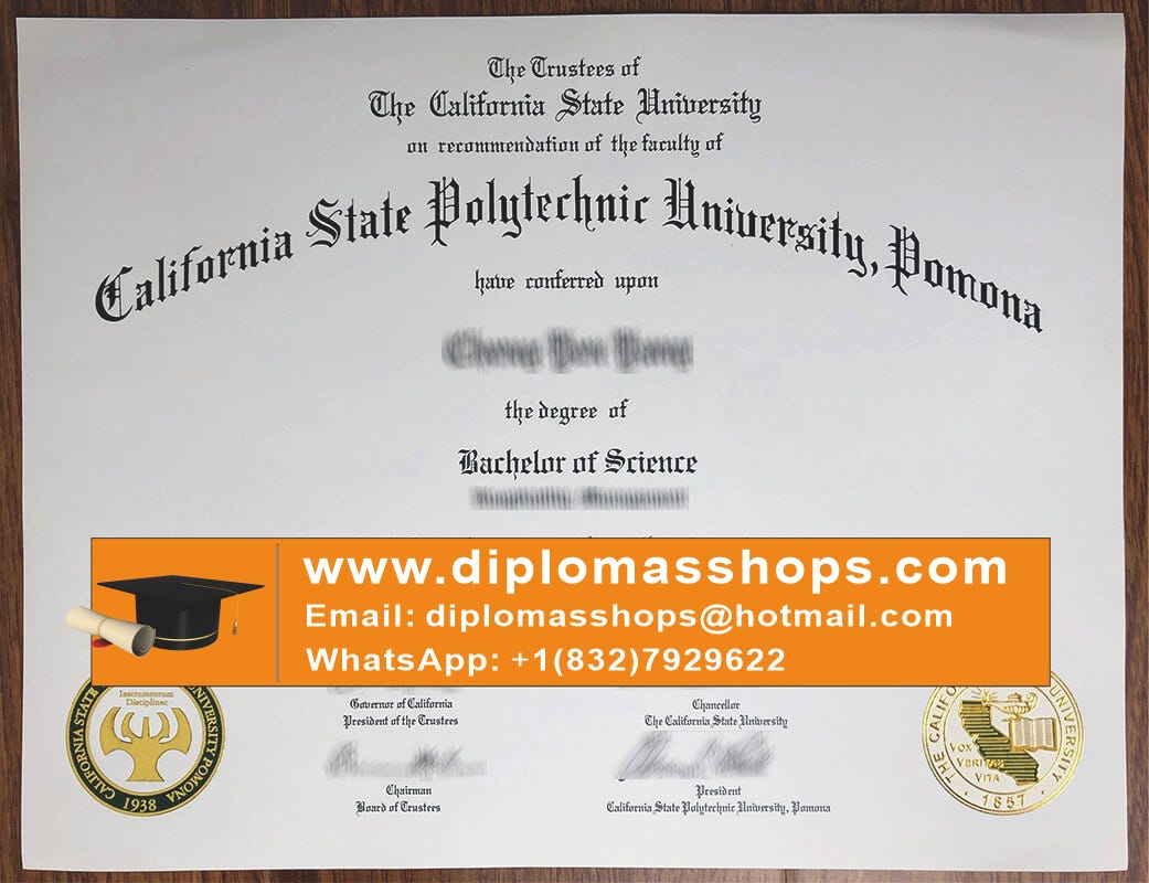 Get California State Polytechnic University Pomona diploma, Get Cal ...