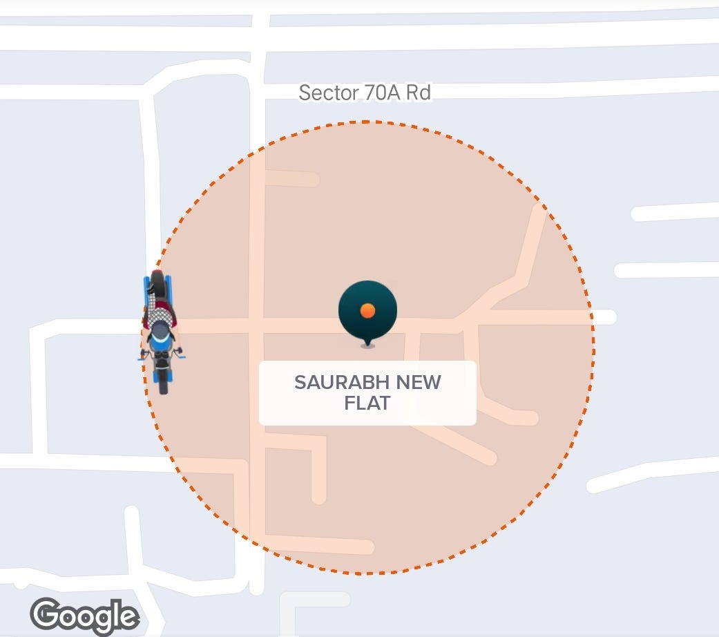 Flutter — Create Dotted Circular Polygon Shape on Google Map Like