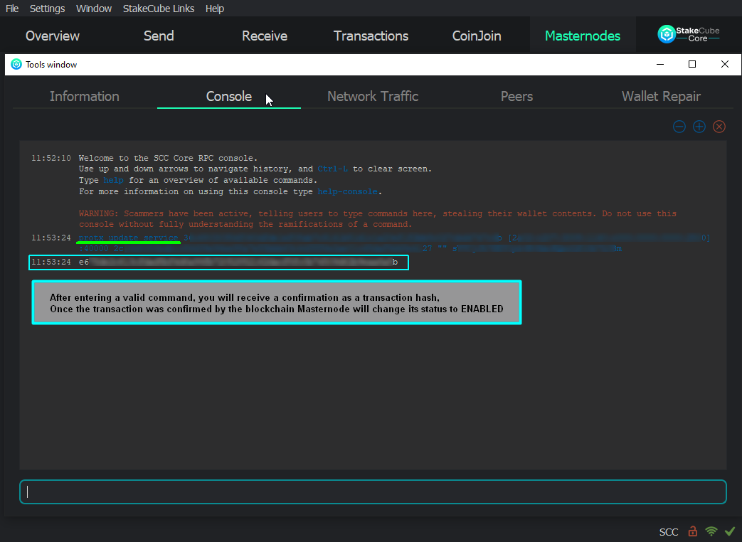SCC Masternode : How to repair POSE BANNED Node