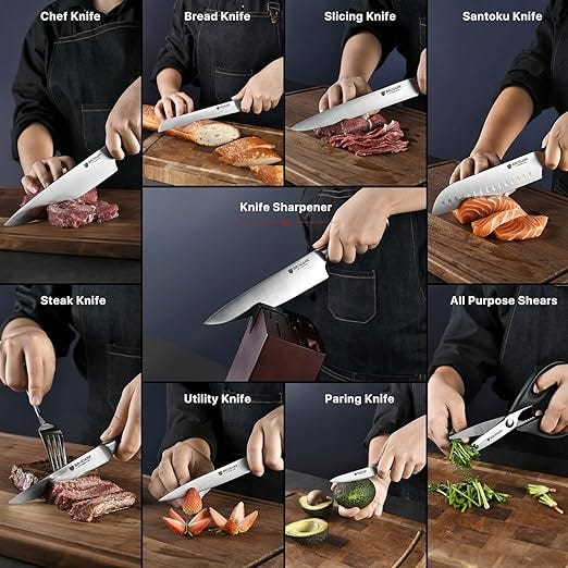 The most modern selection: Comparative analysis of the three best knife  block sets for your kitchen, by RiczrooM, Nov, 2023