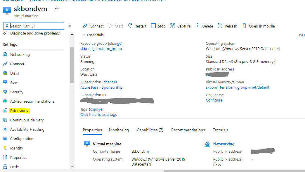 Custom Script Extension — Azure. We can install software without