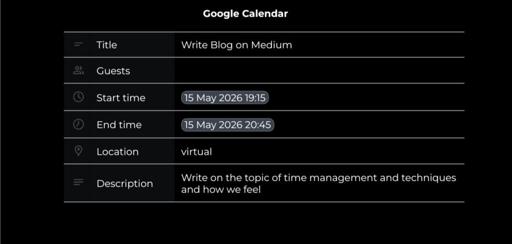 Google Calendar