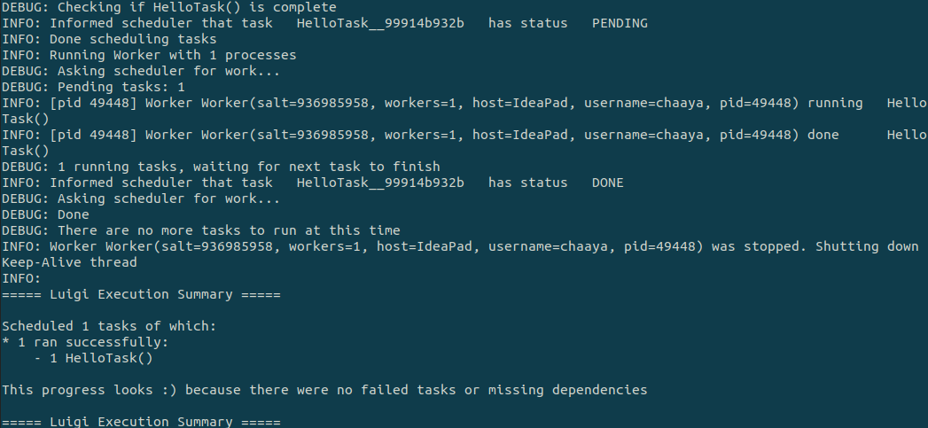 Luigi Basics. Luigi is a python module that builds… | by Chaayagirimon ...