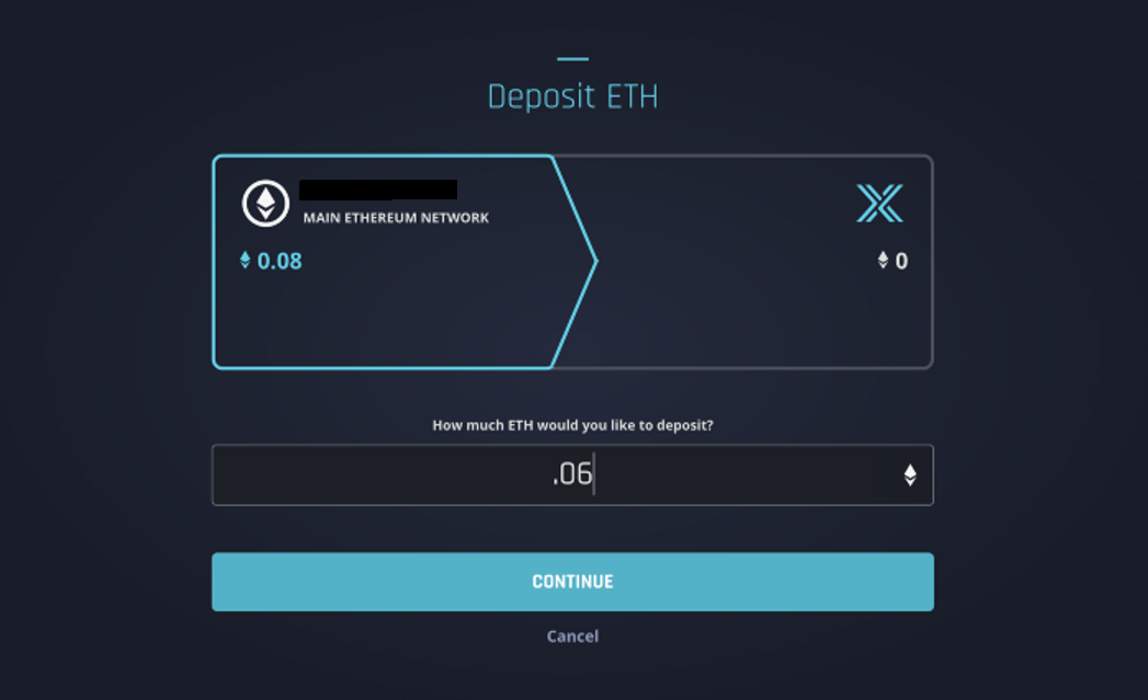 Eth deposit is completed on block 18 gala games crypto.com