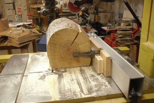 What tools do I need to turn a small log 10in 25cm diameter