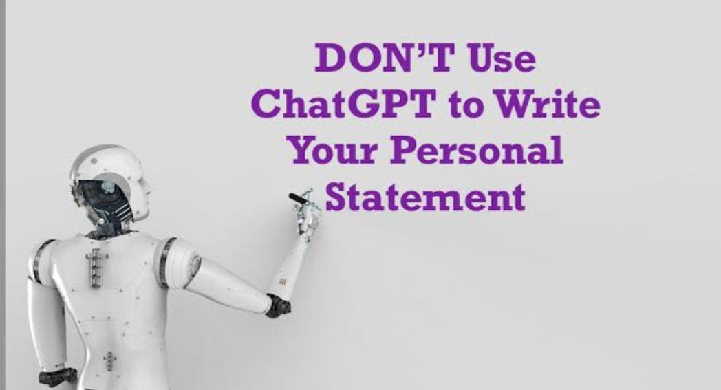 can you use chatgpt to write personal statement