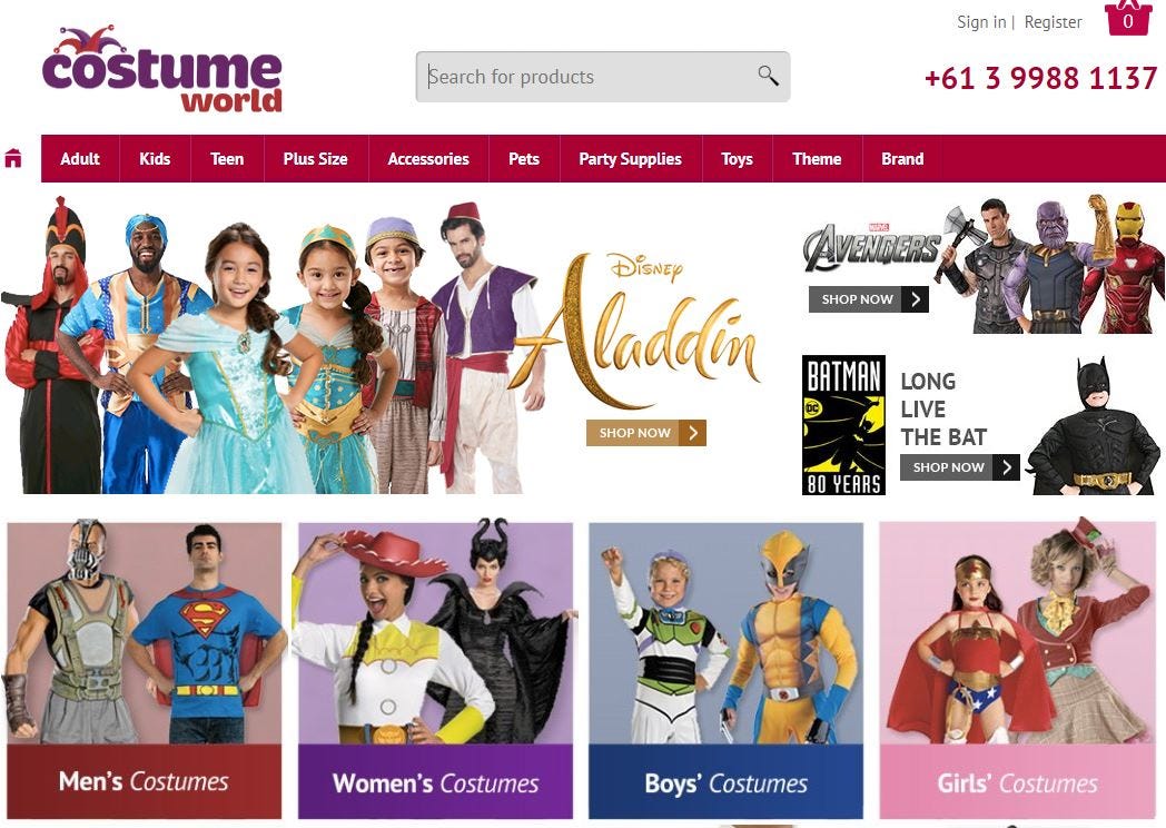 Halloween Costumes Singapore. Costumeworld.sg is a leading online… by