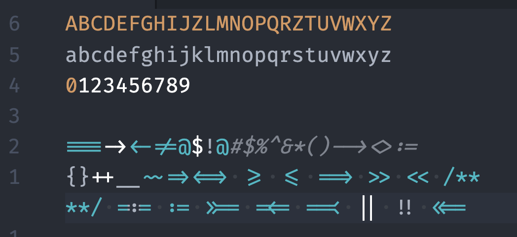 Ligature Fonts for Terminal, VS Code, Neovim and Emacs | by alpha2phi |  Medium