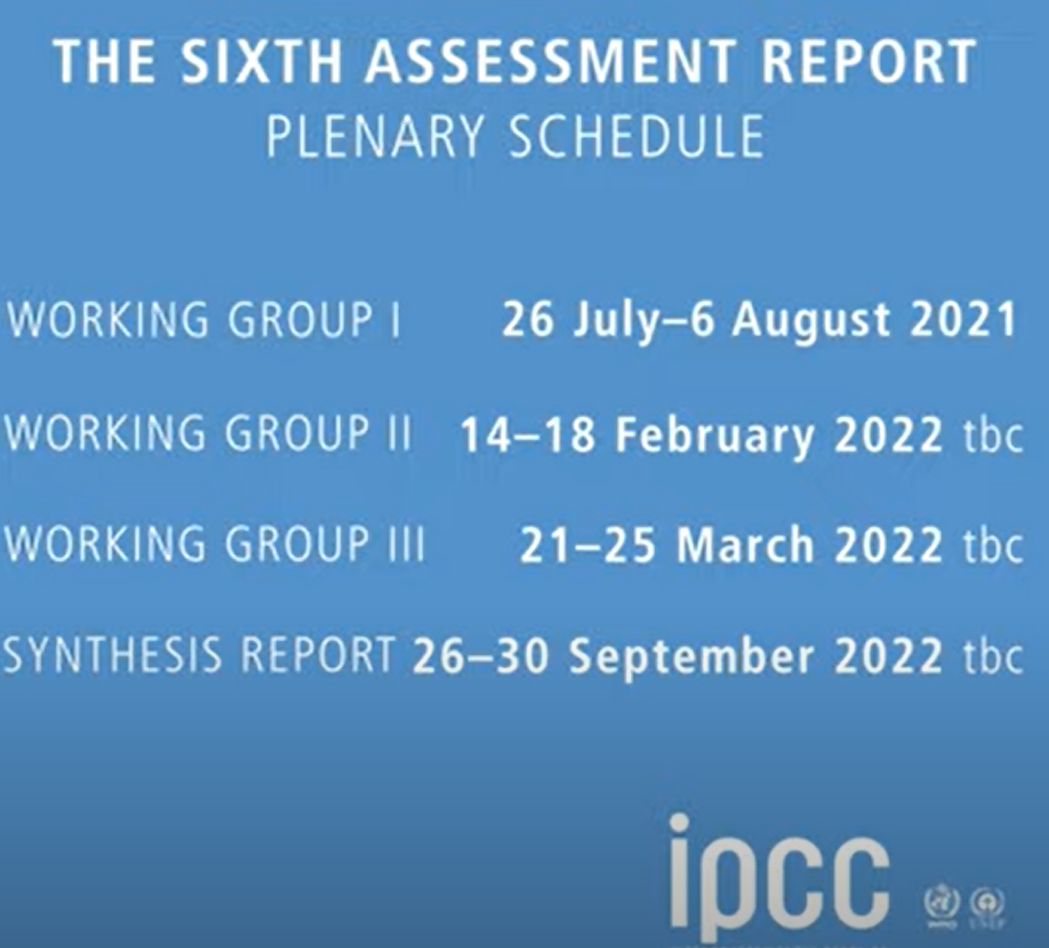 GIEC, le 6ème rapport IPCC 2021