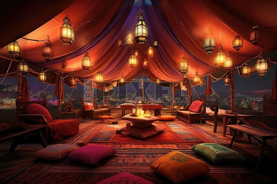 Royal Arabic tent