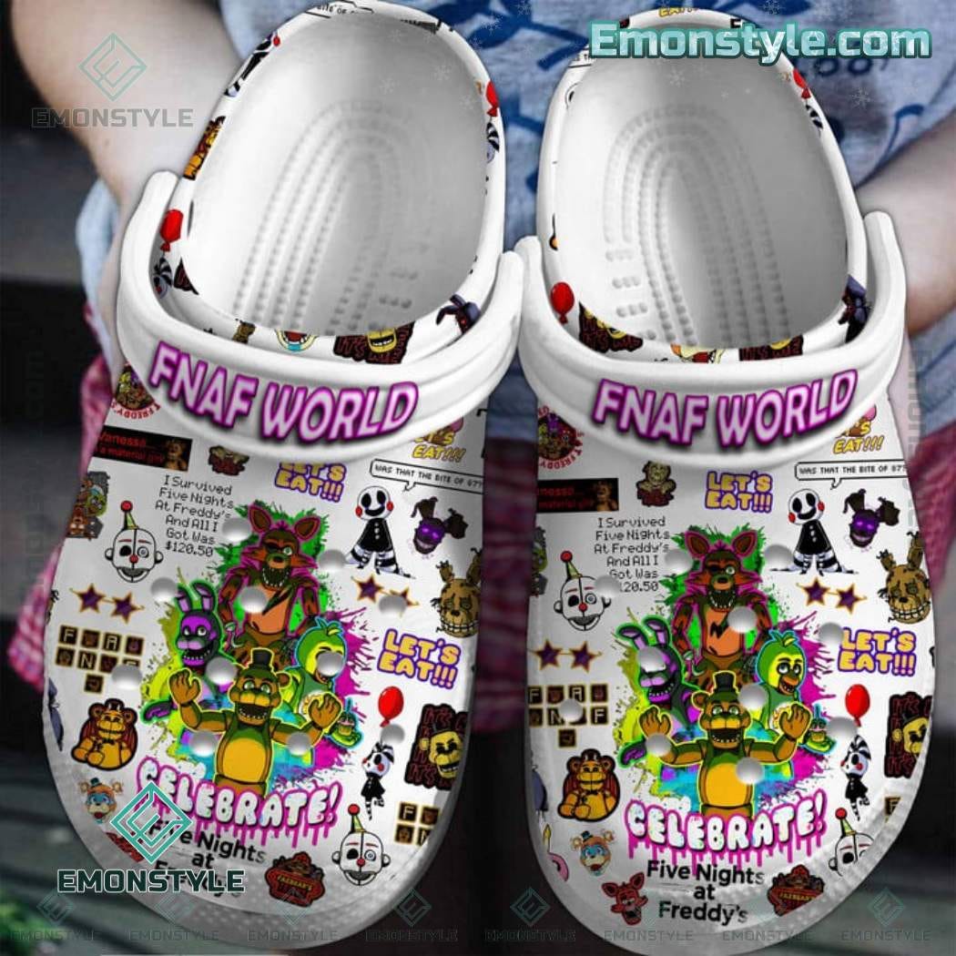 Fnaf World Celebrate Five Nights At Freddy's Crocs — The Perfect Product  for Five Nights at Freddy's Fans, by Emonstyle Shop, Oct, 2023