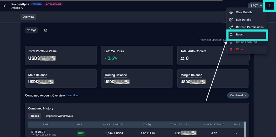 How to reset your Alpha Impact auto-copyable portfolio(s) without de-monetizing - image source