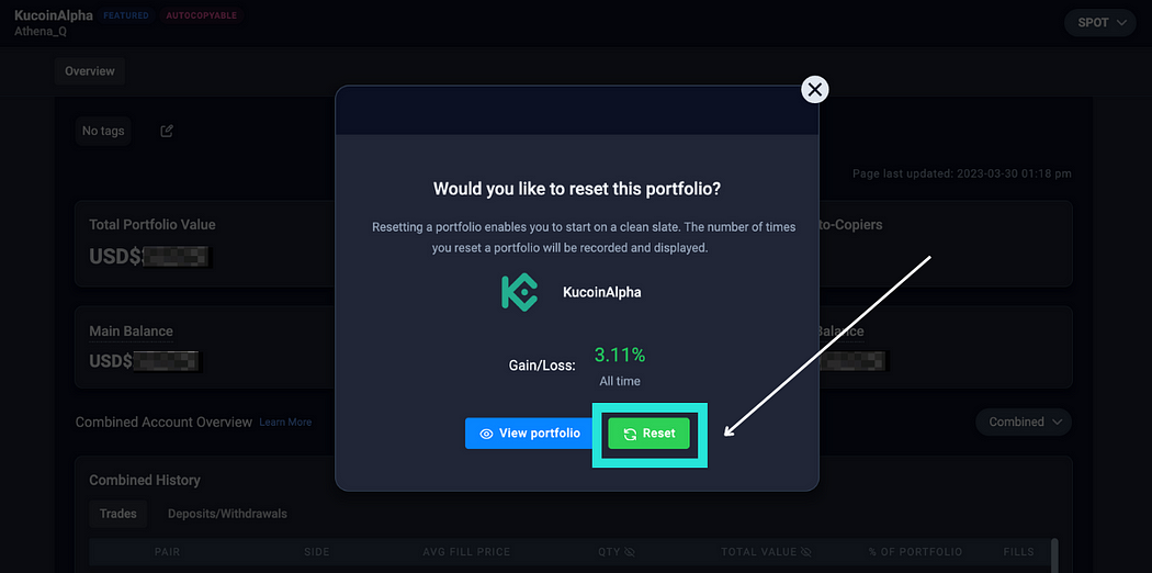 Reset your auto-copyable portfolio(s) without demonetising your profile - image source