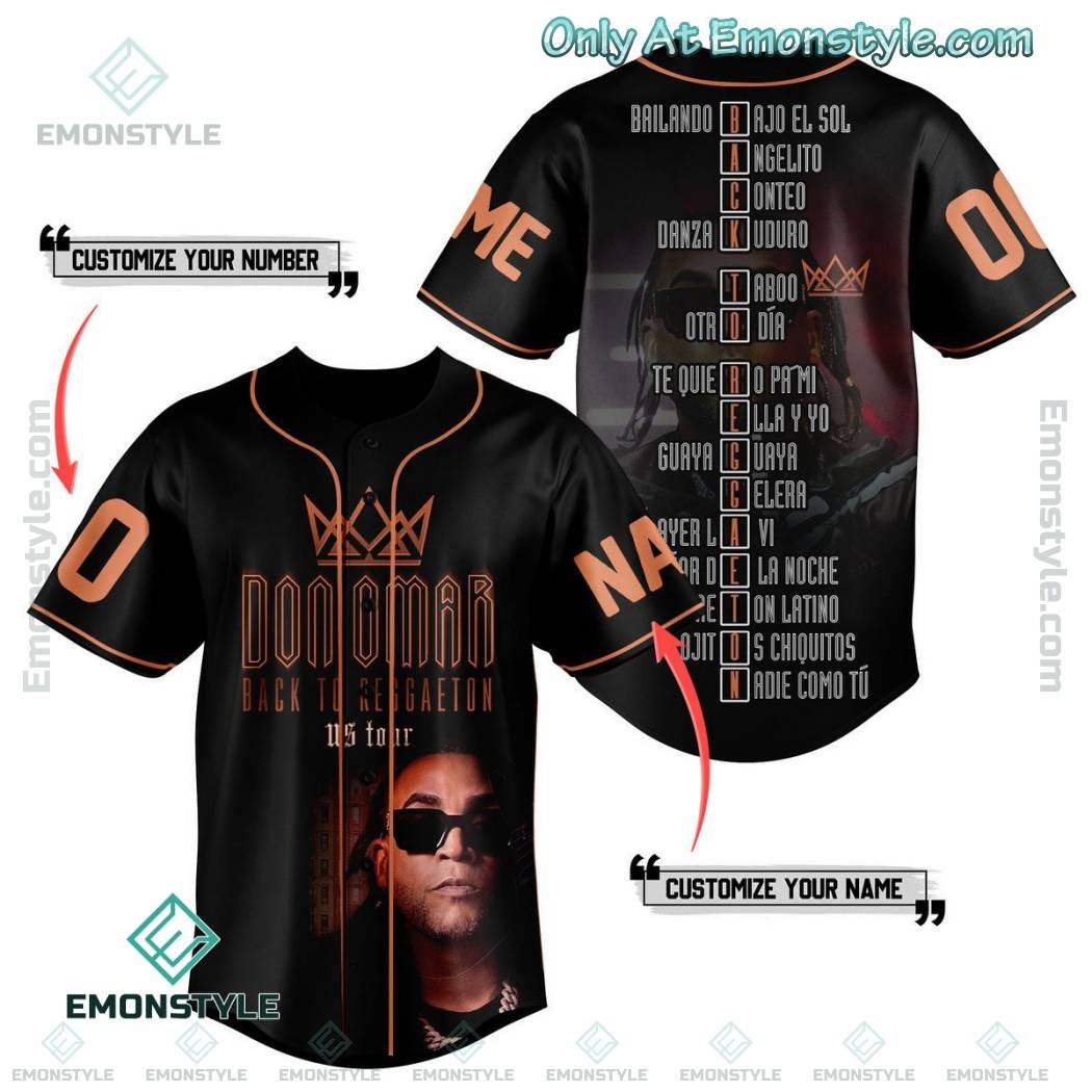 Personalized Don Omar ‘Back to Reggaeton’ US Tour Jersey Shirt | by ...