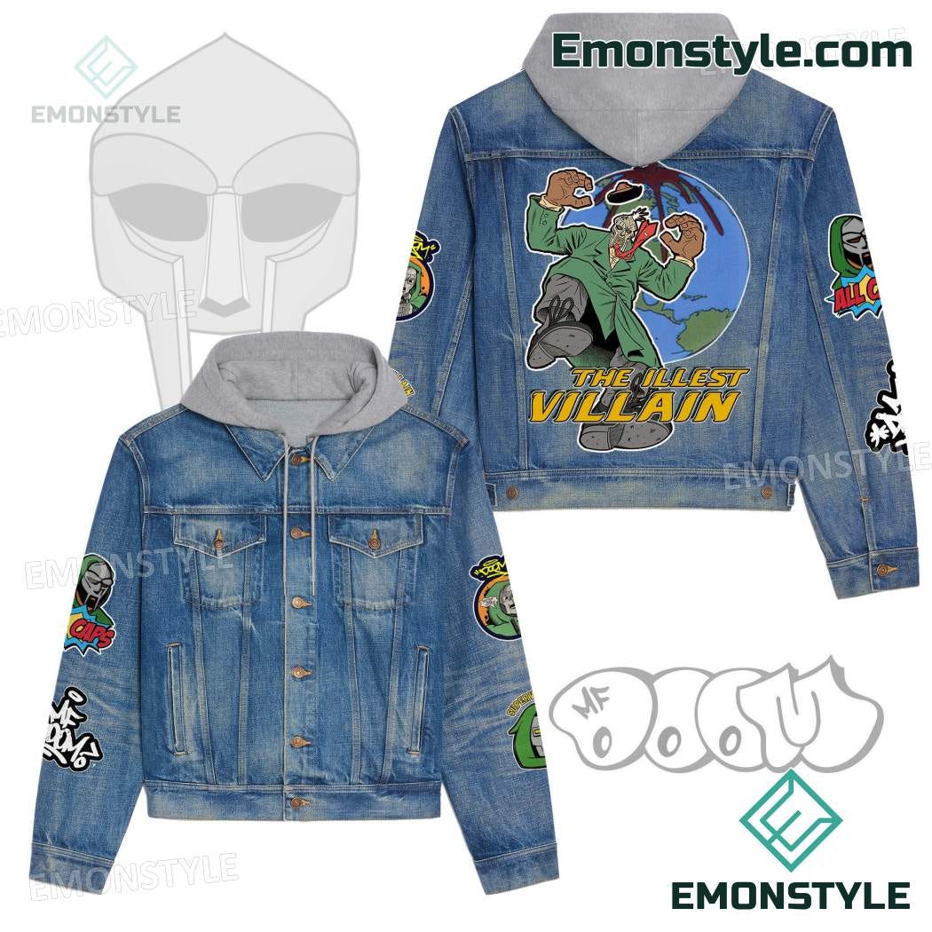 Mf Doom The Illest Villains Jean Jacket Hoodie | by Emonstyle | Oct ...