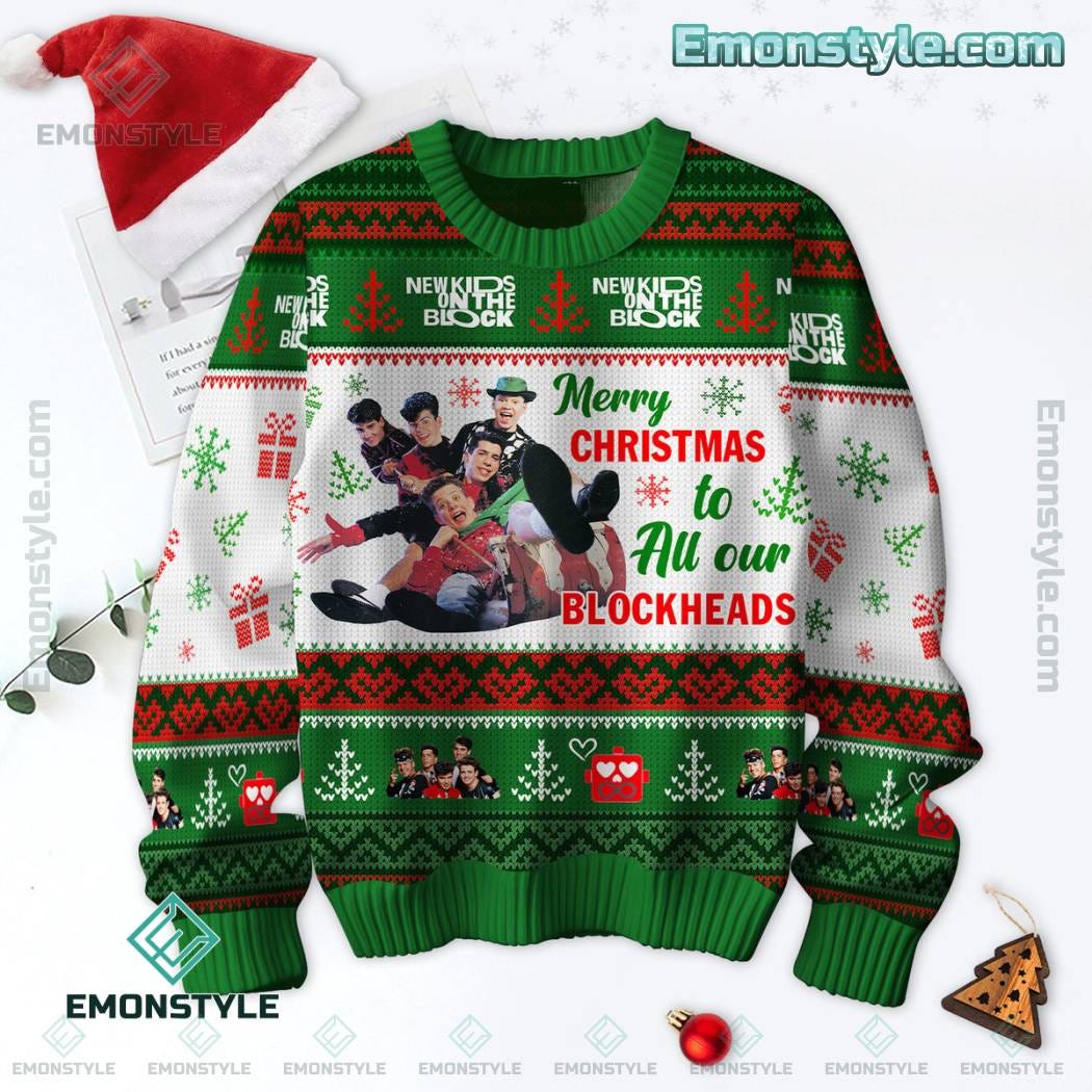 Merry Christmas To All Our Blockheads NKOTB Sweater, by Kpqmsqqvew, Dec,  2023