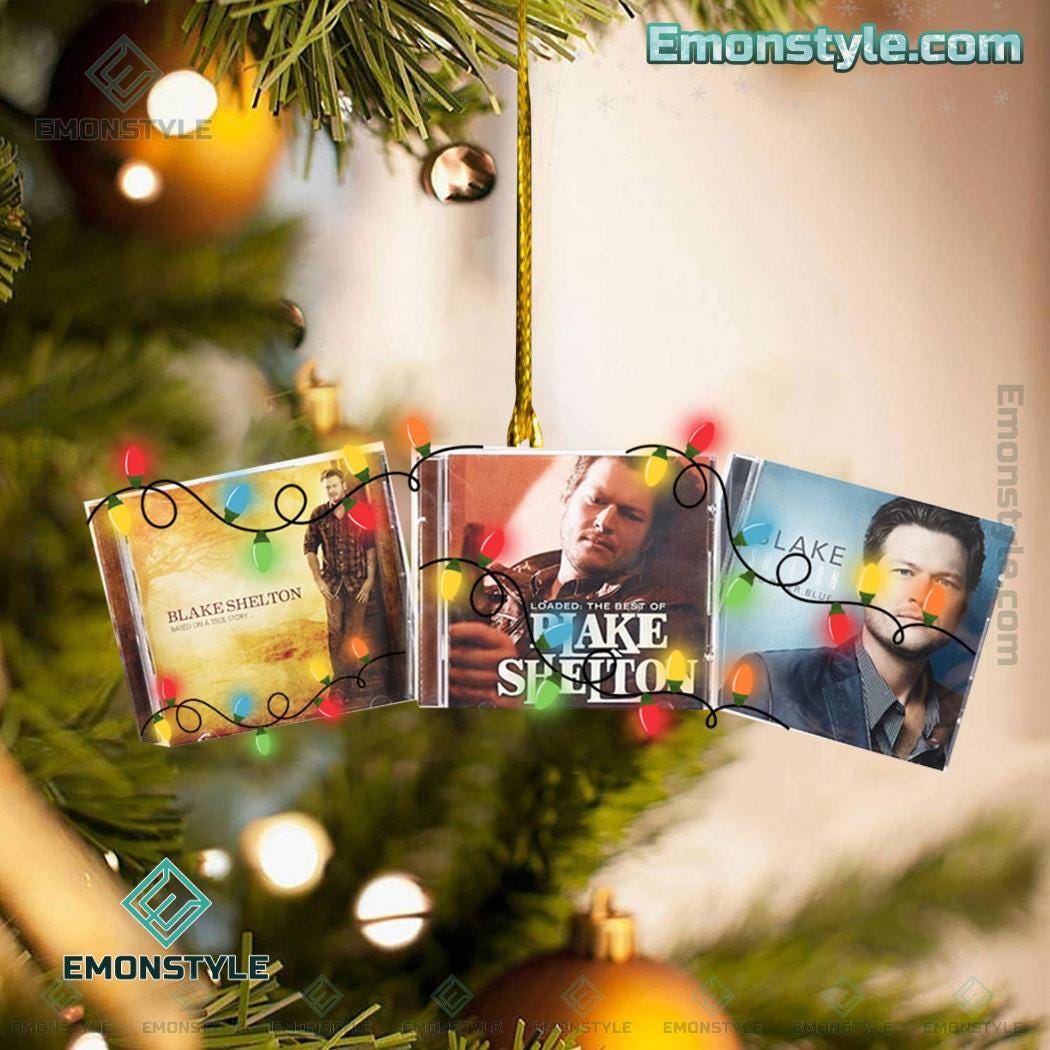 Blake Shelton Albums Christmas Decor Ornament by Qfjvixhrpq_Emon
