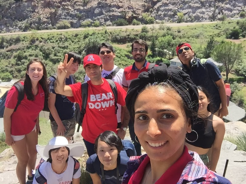 Group photo outside.