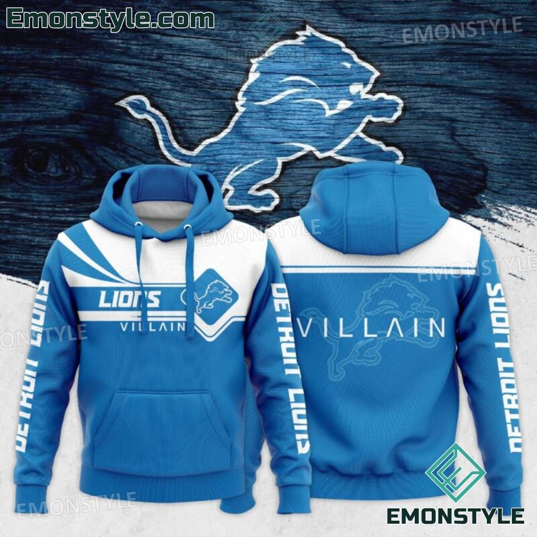 Detroit Lions Villain Blue Hoodie | by Emonstyle Shop | Oct, 2023 | Medium