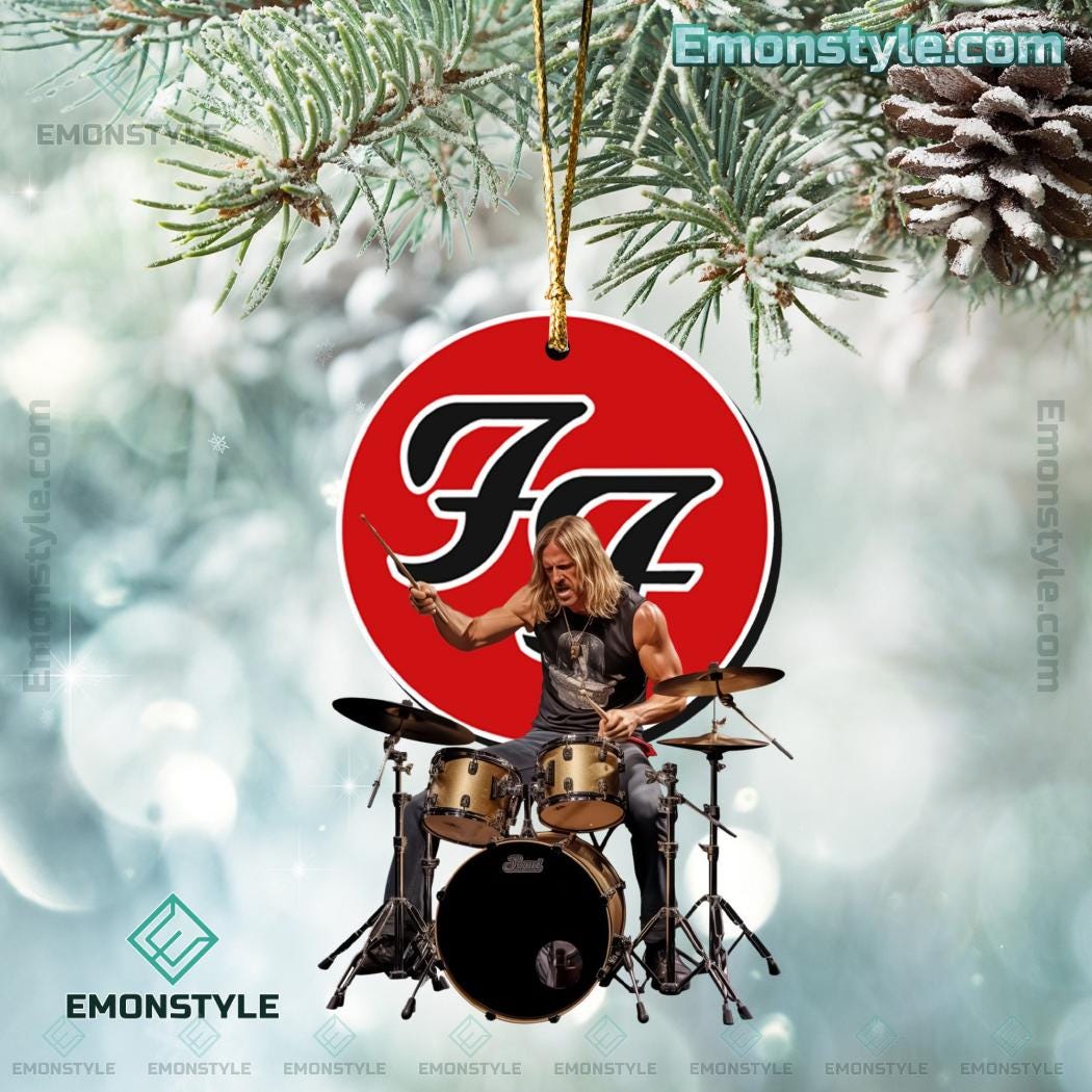 Foo Fighters Christmas Ornament 