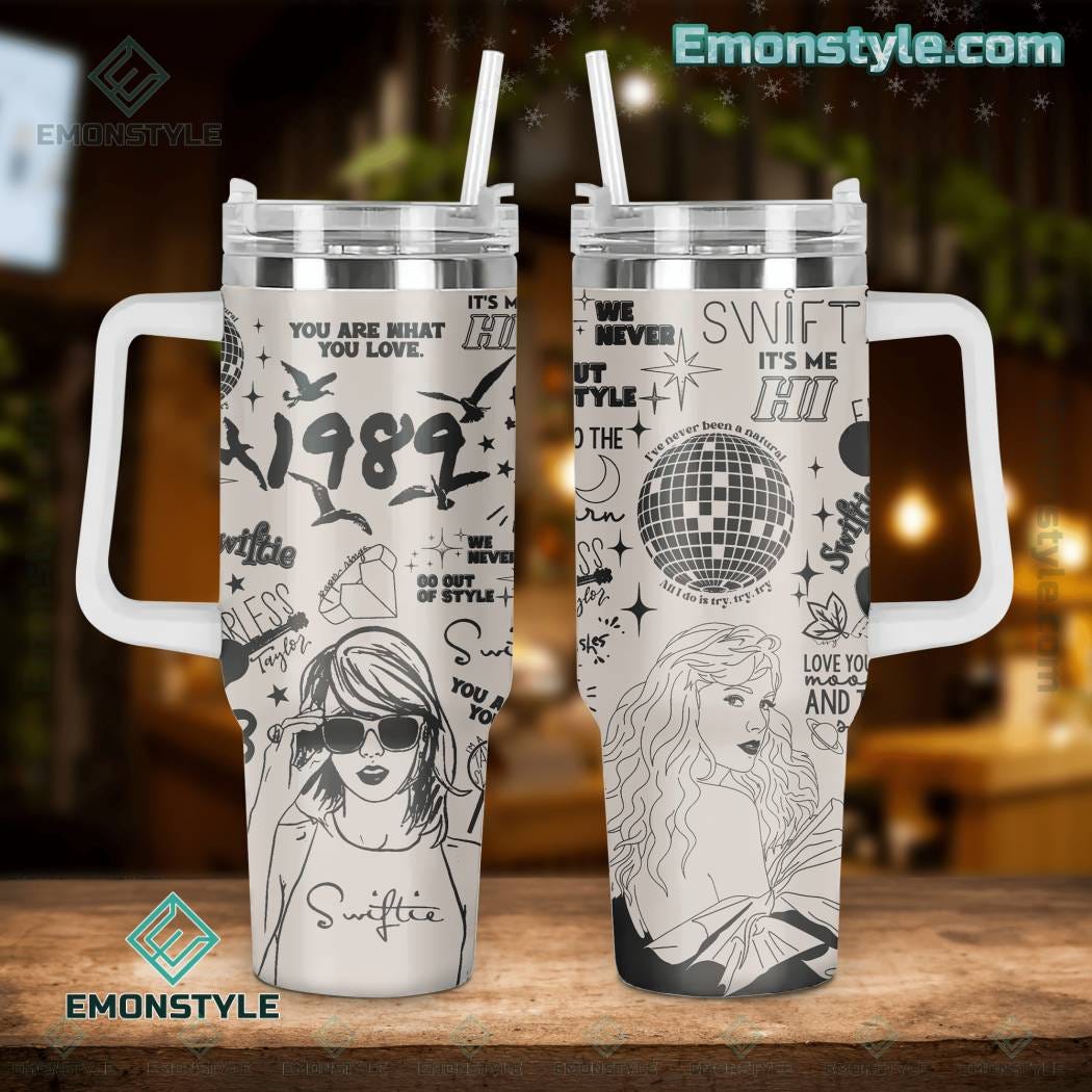Taylor Swift 1989 40oz Tumbler With Handle