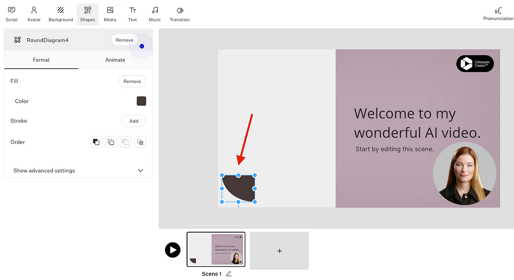 Adding visually pleasing elements to the presentation