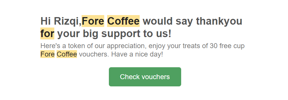 BugBounty - No Filtering On Application Fore Coffee.