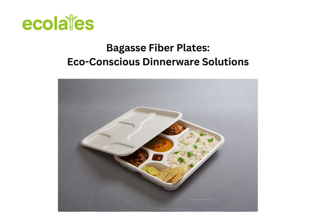Bagasse Fiber Plates: Eco-Conscious Dinnerware Solutions | Ecolates