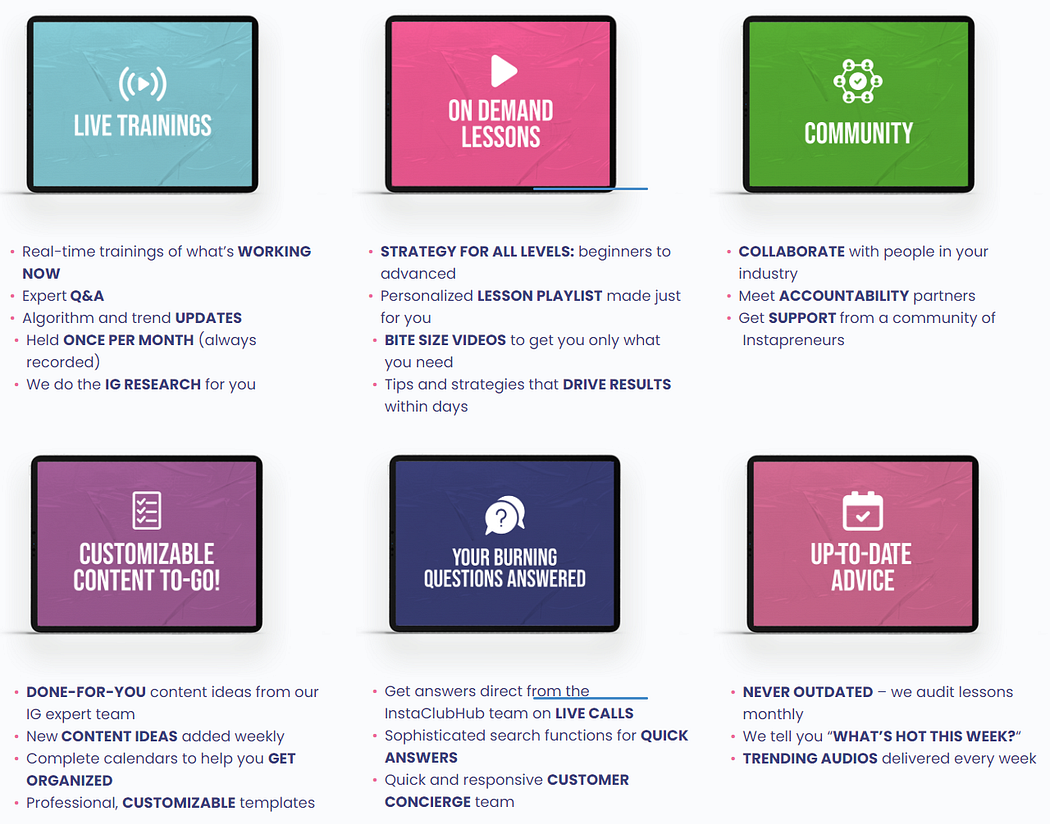 what you will get into InstaClubHub?  — InstaClubHub Review by ShoutingMoney