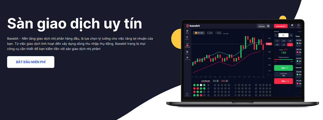 Sàn Basebit - Giao dịch nhị phân (BO) đã mở ra một thế giới đầu tư mới, mang lại cơ hội kiếm tiền nhanh chóng