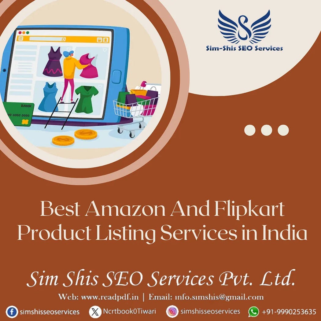 Amazon and Flipkart product listing services