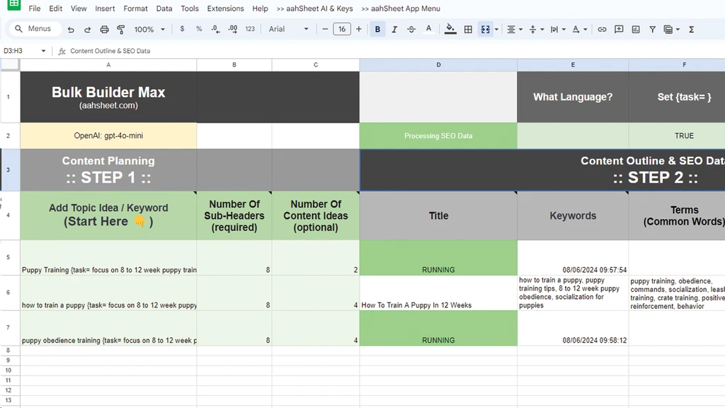 AahSheet — Plus Exclusive