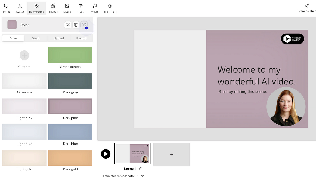 Changing the AI slide deck background