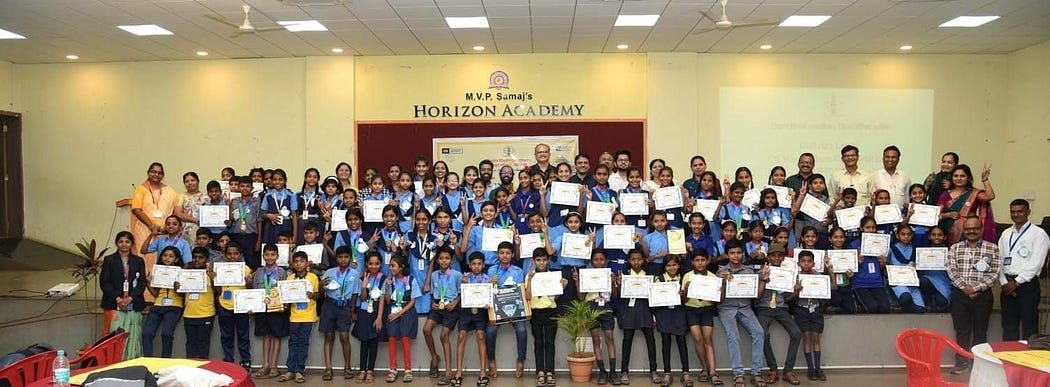 Shreekant Patil Startup India Mentor, Sr Consultant at NP Council, Committee Chairman at NIMA Nashik, chief guest at The Zilla Parishad Nashik organized its District-level Computer Science Hackathon at Horizon Academy, Nashik on 28 April 2025